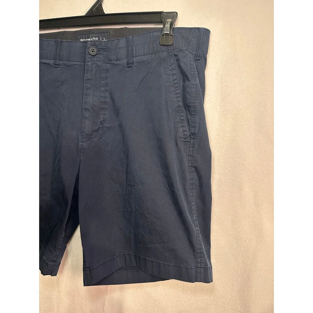Abercrombie &‎ Fitch Mens All Day Stretch Shorts Navy Blue Size L 7 Inch Inseam